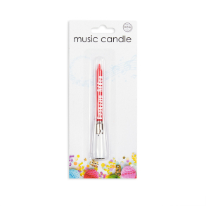 Kagelys Med Musik Rd - 1stk