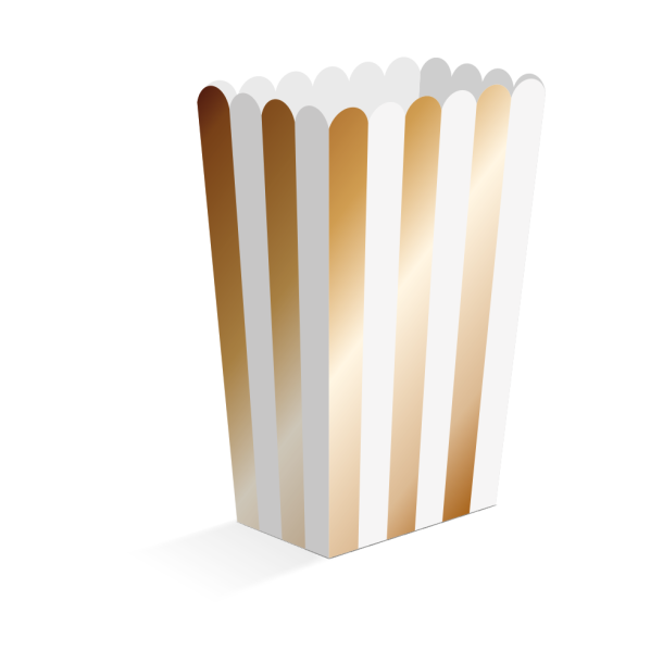 Snack Boks Guld 6x4x13 - 8stk