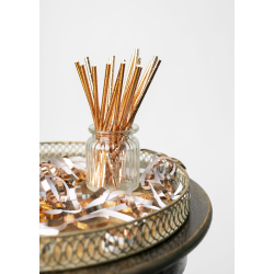 Sugerr Metallisk Rosa Guld - 20stk