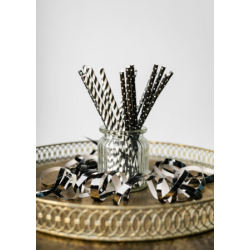 Sugerr Sort Striber &amp; Prikker - 20stk