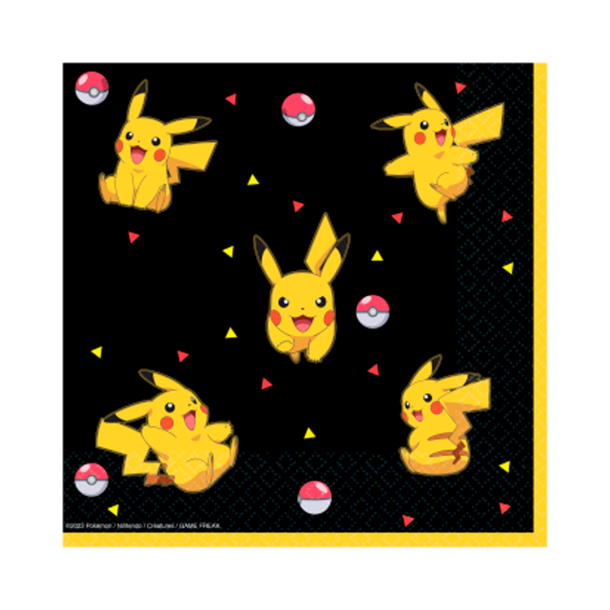 Servietter Pokemon 33x33cm - 16stk