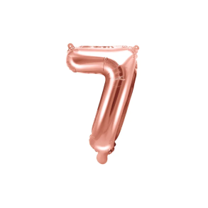 Folieballon Rosa Guld Tal 7 - 35cm