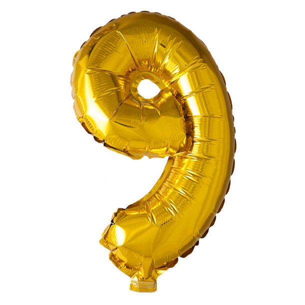 Folieballon Tal Guld - 40cm