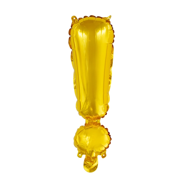 Folieballon "!" Guld - 41cm