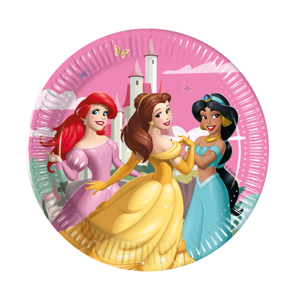Tallerkner Disney Prinsesser �20 - 8stk