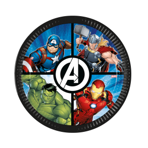 Tallerkner Avengers �23 - 8stk