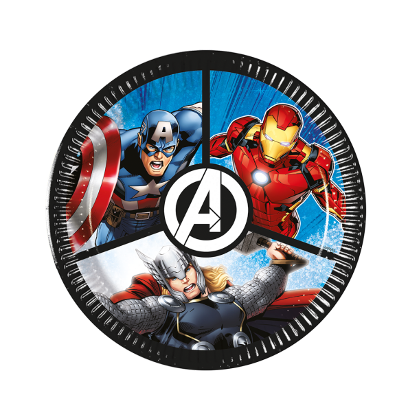 Tallerkner Avengers �20 - 8stk