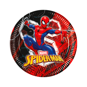 Tallerkner Spiderman World of Web 23 - 8stk