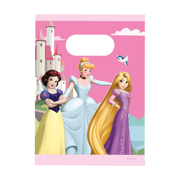 Plastikposer Disney Prinsesser - 6stk