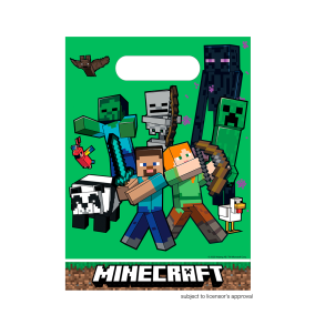 Plastikposer Minecraft - 6stk