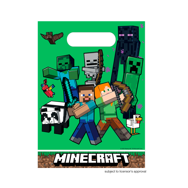 Plastikposer Minecraft - 6stk