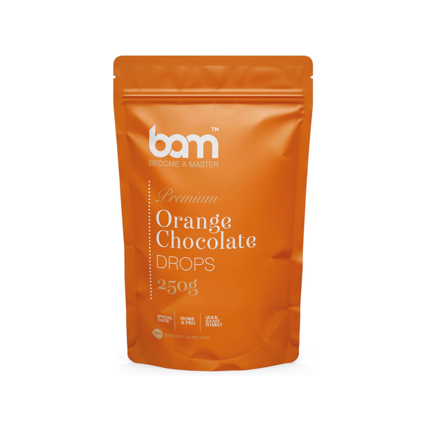 BAM Chokolade Drops Orange - 250g