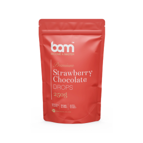 BAM Chokolade Drops Strawberry - 250g