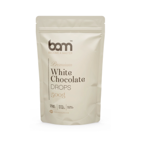 BAM Chokolade Drops Hvid 29,8% - 500g