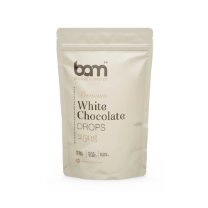 BAM Chokolade Drops Hvid 29,8% - 250g