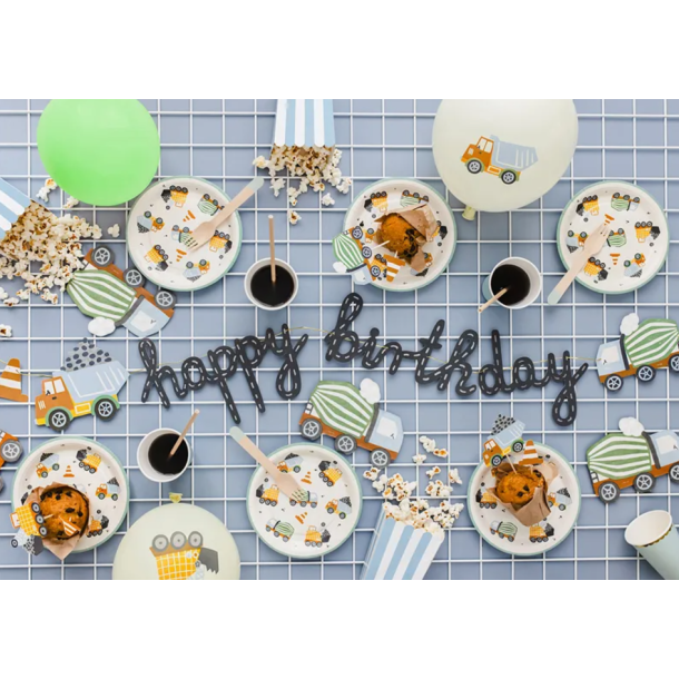 Tallerkner Maskiner 18 - 6stk