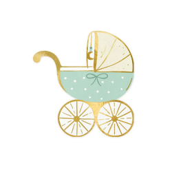 Servietter Barnevogn Lysebl - 20stk