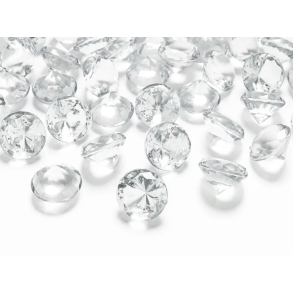 Konfetti Diamanter Colourless - 10stk