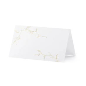 Bordkort Guld Grene - 10stk