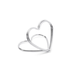 Bordkortholder Slv Hjerte - 10stk