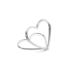 Bordkortholder Slv Hjerte - 10stk