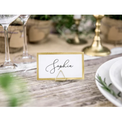 Bordkortholder Guld Trekant - 10stk