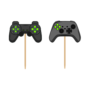 Cake Topper Gaming - 12stk