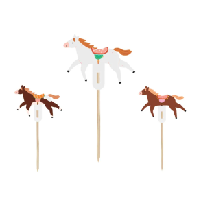 Cake Topper Hest - 6stk