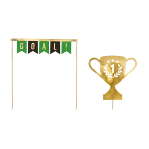 Cake Topper Fodbold - 2stk