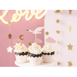 Cake Topper Stork Mix - 7stk
