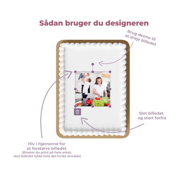 Luksus Sukkerprint Design Selv - A4