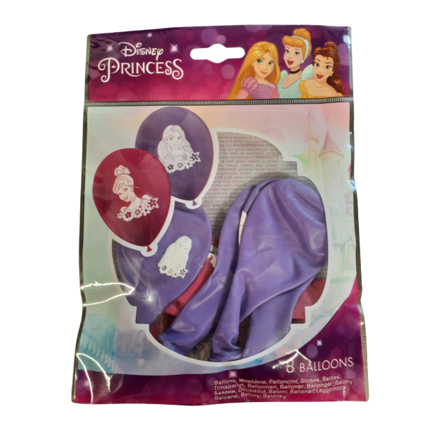 Balloner Disney Prinsesser - 8stk