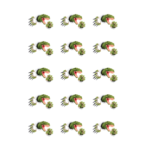 Luksus Sukkerprint T-Rex Dinosaur 5 - 15stk