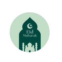 Luksus Sukkerprint Eid Mubarak �3,8 - 30stk