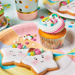 FunCakes Sukkerdekoration Unicorn &amp; Regnbue - 8stk