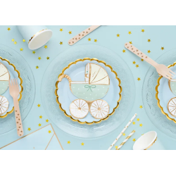 Servietter Barnevogn Lysebl - 20stk