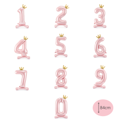 Folieballon Stende Tal Light Pink - 84cm 