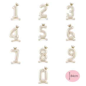 Folieballon Stende Tal Light Cream - 84cm