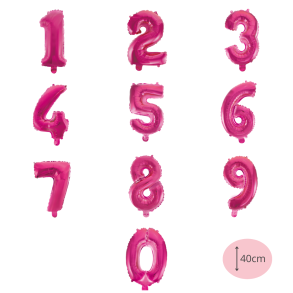 Folieballon Tal Pink - 40cm
