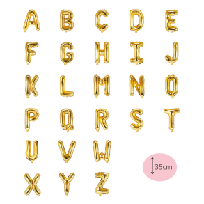 Folieballon Bogstav Guld - 35cm