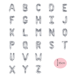 Folieballon Bogstav Slv - 35cm