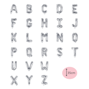 Folieballon Bogstav Slv - 35cm