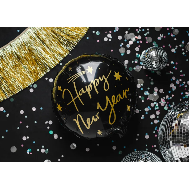 Folieballon Happy New Year - 1stk
