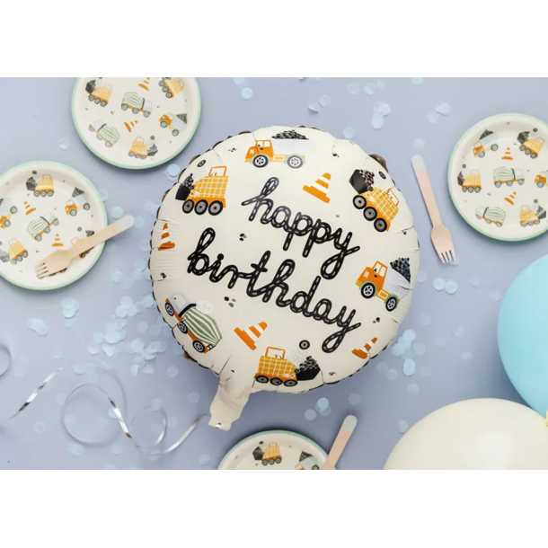 Folieballon Maskiner - 45cm