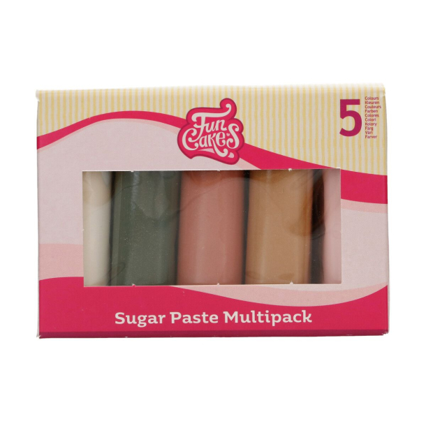 FunCakes Fondant Farvepalet Shimmer Garden  - 5x100g