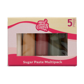 FunCakes Fondant Farvepalet Sparkling Palette  - 5x100g