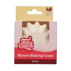 FunCakes Muffinsforme Bloom Hvid  - 48stk