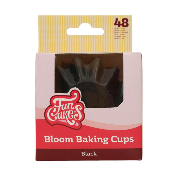 FunCakes Muffinsforme Bloom Sort - 48stk