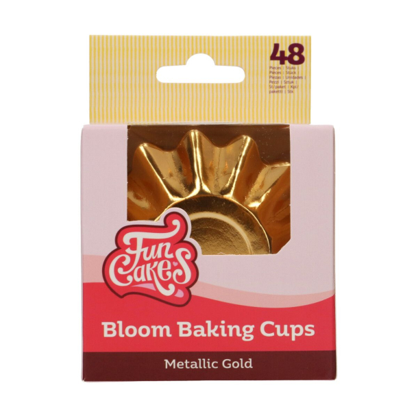 FunCakes Muffinsforme Bloom Guld - 48stk