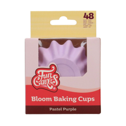 FunCakes Muffinsforme Bloom Pastel Lilla  - 48stk